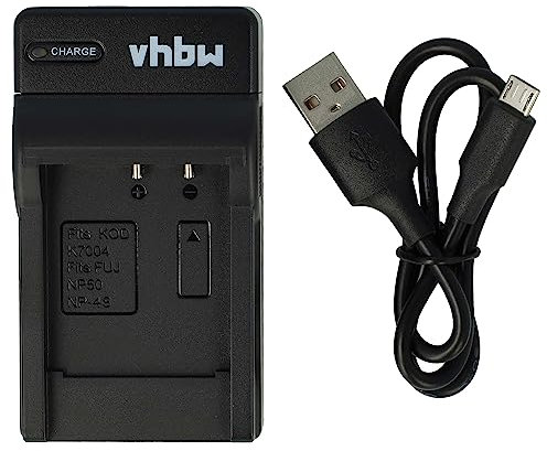 vhbw Chargeur USB de Batterie Compatible avec Kodak EasyShare Playsport Waterproof Pocket-Camcorder Batterie Appareil Photo Digital, DSLR, Action cam