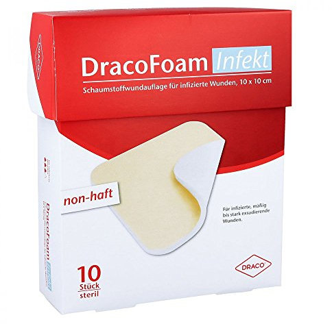 DRACOFOAM Infekt Schaumst.Wundauf.10x10 cm 10 St