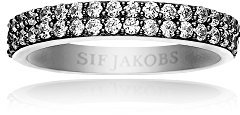 Sif Jakobs Jewellery Damen Ring Corte Due mit weißen Zirkonen, Gr. 56