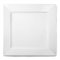 Royal Genware Square Plates - Pack of 3, 26cm (10.25inch), White Porcelain Dinner Plates, Commercial Quality
