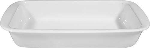 Seltmann Weiden 001.103733 Lukullus - Auflaufform/Ofenform - eckig - 30 cm - Porzellan - weiß