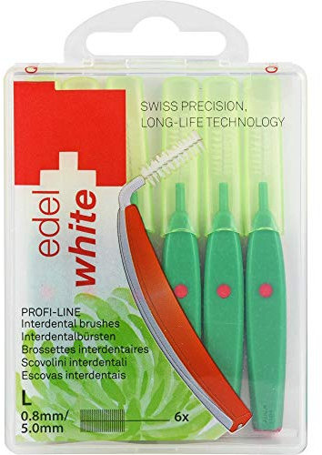 EDELWHITE pro Interdent.Bür.L 0,8-55 mm grün 6 St
