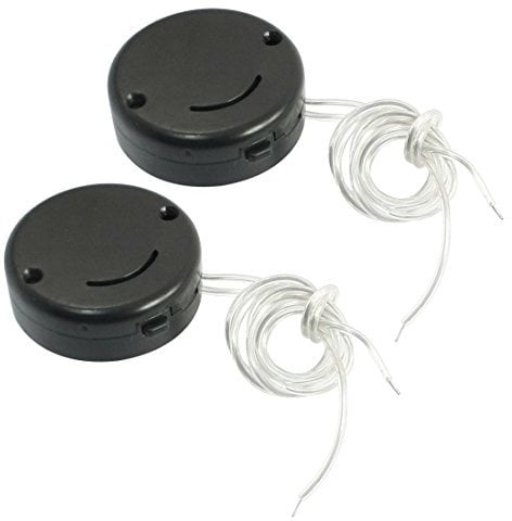 sourcing map 2Pcs CR2035 Coin Button Cell Battery Holder on/off Switch Black