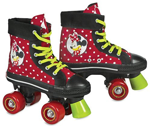 Minnie Mouse Mädchen Rollschuhe Minnie, Schwarz/Rot, 38