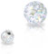 Soul-Cats Piercing Kugel Schraub Ersatzkugel Kristall Gel Epoxy Ferido viele Größen, Farbe:Regenbogen, Gewinde:1.2 mm, Kugelgröße:5 mm