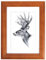 WOLTU Bilderrahmen DIN A4 21x29,7 cm, Braun Holzrahmen Collage Wanddeko, Fotorahmen mit Passepartout, Posterrahmen zum vertikalen oder horizontalen Aufhängen/Aufstellen