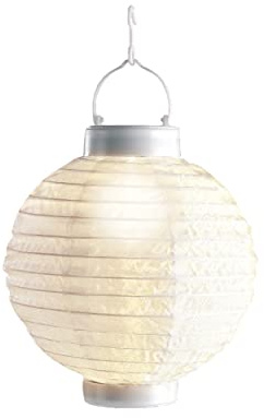 Solar Laterne Outdoor 20cm Nylon LED Lampion Solarlampion Außen Solarlaterne Gartenleuchte warmweiß