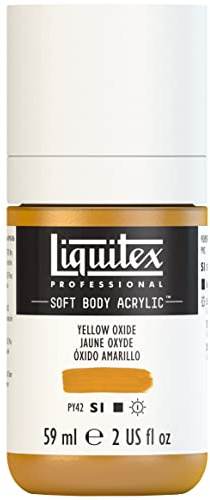 Liquitex Acrylic Paint, Oxide Yellow, 59 ml (Pack of 1) | Low Viscosity, Highly Pigmented, Satin Finish, Retains Subtle Brush Strokes, Great Surface Coverage, Highly Versatile