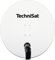 TechniSat SATMAN 850 PLUS - Satellitenschüssel für 4 Teilnehmer (85 cm Sat Spiegel mit Masthalterung und 40mm Universal-Quattro-Switch-LNB) polarweiß