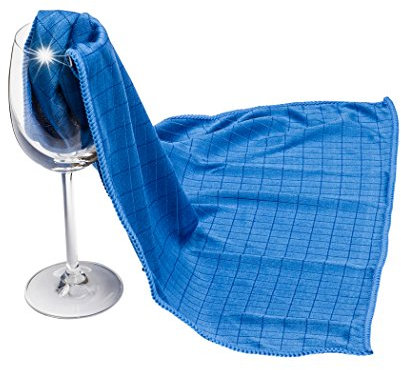2-er Set Mikrofaser Gläser-Poliertuch - Microfaser Glastuch 30x40 cm