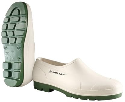 Dunlop Protective Footwear, B370411, Scarpe Wellie Bicolore, Bianco/Verde, Taglia 43 EU