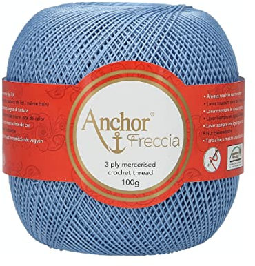 Anchor 4770012-00130 Häkelgarne, 100% Baumwolle, 130, Stärke 12, 163 gramm