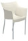 Kartell Dr.No Silla, Aluminio, Blanco Cera, 54 x 81.5 x 88 Cm