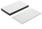 MagFlex® Lite Flexible Gloss White Dry Wipe Surface Magnetic Labels for Creating Scrumboards, Removable and Changeable Labels - 89mm Long x 51mm Wide - Pack of 10