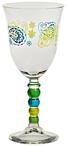 CRISTALICA Weinglas Weinkelch Trinkglas Nadia mit Motiv 270 ml H 18,5 cm Moderner Zeitloser Style