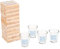 Invero® Wooden Tipsy Drunken Tower Adult Party Drinking Game with 4x Shot Glasses Gift Novelty