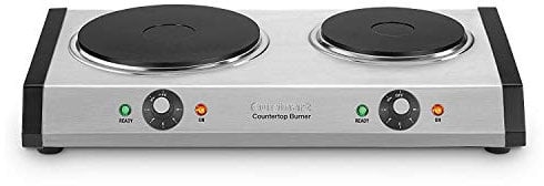 Cuisinart CB-60 Cast-Iron Double Burner, Stainless Steel