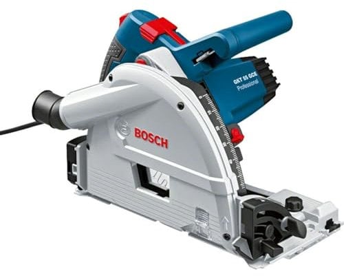 Bosch Professional Tauchsäge GKT 55 GCE (Leistung 1.400 Watt, inkl. Sägeblatt-Ø: 165mm, inkl. Kreissägeblatt für Holz, L-BOXX-Einlage, L-BOXX)