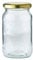 lakeland 12 Standard Glass Jam Jars With Gold Lids 380ml (1lb)