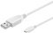 goobay 96193 Câble de données et de charge Micro USB Hi-Speed Câble, USB 2.0 mâle (type A) > USB 2.0-Micro mâle (type B), blanc, 1m