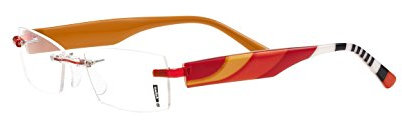 Switch it! Garnitur 2050 - Brillenmontur Wechselbügel - Acetat - Orange Rot
