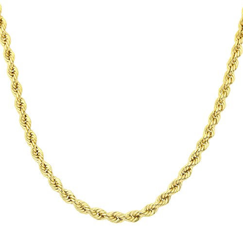 Citerna 9 ct Yellow Gold Rope Chain Necklace of 18 inch/46 cm Length