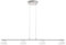 Philips myLiving LED Pendelleuchte Vendee 4-flammig Metall 4.5 W Edelstahl gebürstet/Weiß 360211716