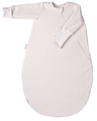Popolini Schlafsack Langarm aus Baumwollvlies Bio-Baumwolle (L - 110 cm)