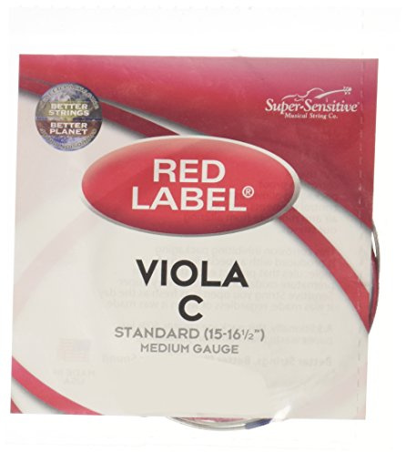 Super Sensitive Red Label 4147 Viola C String, Standard