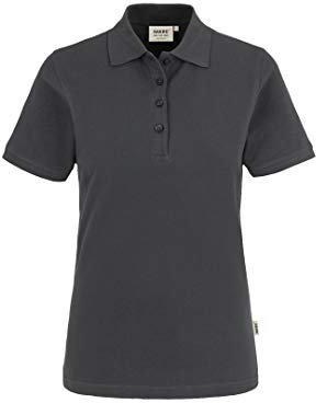 HAKRO Damen Polo-Shirt Classic - 110 - anthrazit - Größe: L