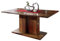 Palisander Massivholz lackiert Säulentisch 175x90 Sheesham Holz Möbel massiv walnuss Duke #137