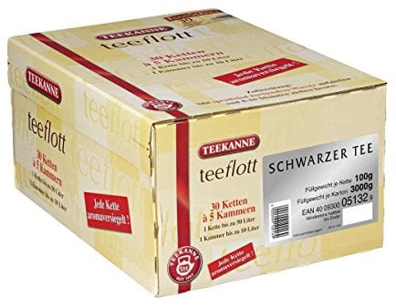Teekanne Teeflot Schwarzer Tee Filterketten 30 x 100g