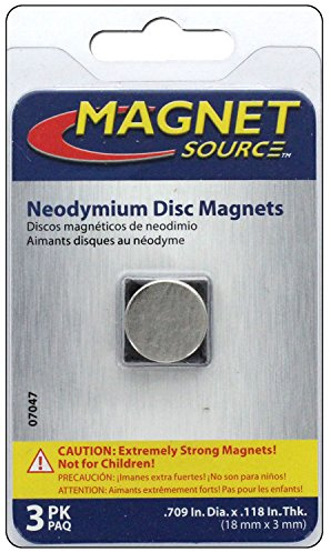 Neodymiummagnet-Set 3 Stück 18 x 3 mm