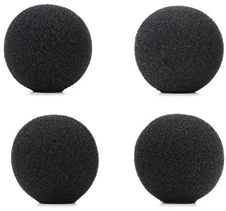 Shure RK355WS Windschutzscheibe aus Schaumstoff für SM93, Schwarz, 4 Stück