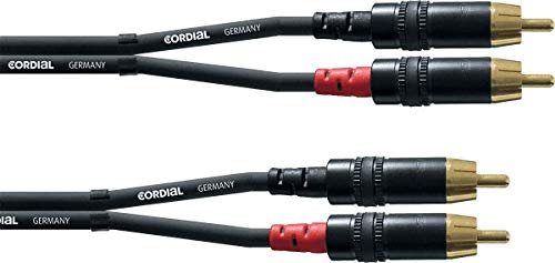 CORDIAL Cable audio doble Rca 3 m Cable AUDIO Essentials RCA