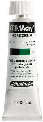 Schmincke PRIMAcryl Professional Phthalogrün gelblich 60 ml Tube, 13 564 011