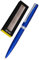 ONLINE Eleganza I Metall I Farbe Satin Blau I auswechselbare Großraummine I Metallclip I Schreibfarbe Schwarz I Kugelschreiber inkl. Geschenkverpackung,, 1 Stück (1er Pack)
