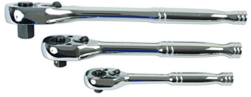 Laser 6421 Standard Ratchet Set 1/4D, 3/8D, 1/2D 3pc