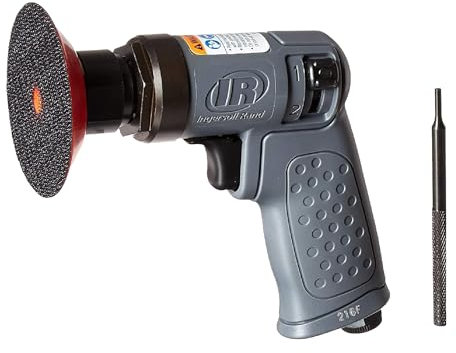 Ingersoll Rand Mini Schwingschleifer Set 3128KA, Druckluft Exzenterschleifer besonders klein und kompakt zum Schleifen und Polieren von Holz & Metall