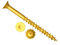 Forgefix ForgeFast Torx kompatible Holzschraube ZY, 6 x 150 mm, 100 Stück