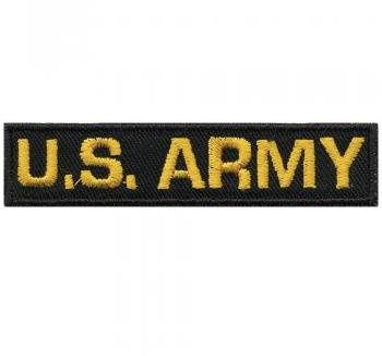 AUFNÄHER - U.S. ARMY - 03090 - Gr. ca. 9 x 2 cm - Patches Stick Applikation