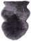 Naturasan Öko Schafsfell Lammfell Schaffell ökologisch gegerbt ca 100-110 cm Dunkelgrau