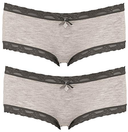 Like It Damen Panty Silverstar 6016 - 2er-Pack (M, Anthrazit)
