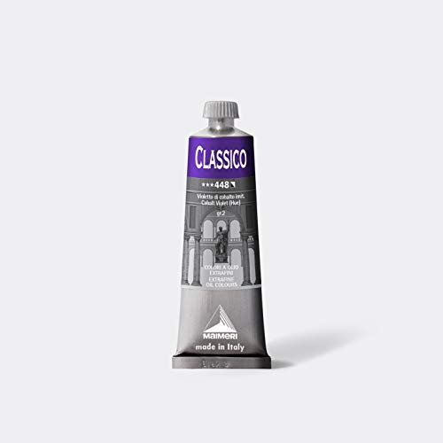 Maimeri CLASSICO 60 ml, Extra feine Künstlerölfarbe, Farbton Kobaltviolett (imit.)