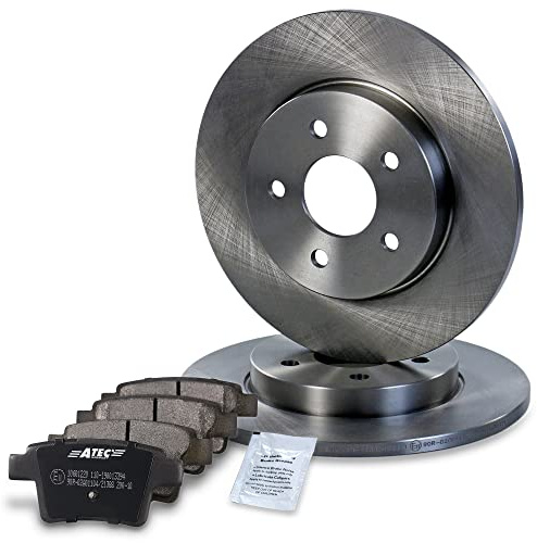 BESTPRICE ATP Bremsenset Hinterachse inkl. Bremsscheiben Ø 280 mm Voll + | Kompatibel mit: FORD MONDEO III, MONDEO III Stufenheck, MONDEO III Turnier, JAGUAR X-TYPE I, X-TYPE I Kombi
