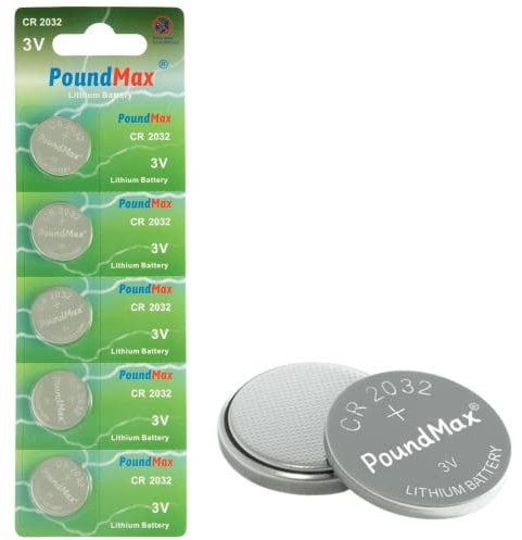 5 x PoundMax 2032 CR2032 3V Lithium Batteries