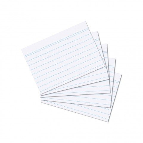 Herlitz Karteikarten in DIN A8 liniert (2000 Karten) (2000 Karten, A8 | liniert | weiß)