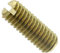 Gewindestift mit Kegelkuppe und Schlitz DIN 551 Messing blank M 6 x 10-100 Stück