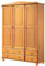 La Factoría Muebles - Armario 3 puertas y 4 cajones en , talla 130 x 197 x 52cm