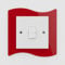 Expression Products Single Light Switch or Plug Socket Back Plate Finger Surround Panel Red Free Trolley Token Material Sample Included per Shipment